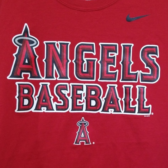 Men's Nike Angel's Baseball T-shirt - Picture 2 of 3